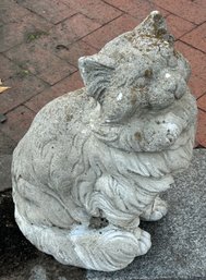 Large Cast Concrete Persian Cat, Nice Patina, 10' 16' X 20'H
