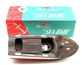 Powered Model Boat - Sea Babe No. 200 With Original Box - Made By The Fleet Line Co.