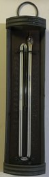 Antique Moeller Industries Tin Combination Mercury Thermometer And Barometer, 12'H