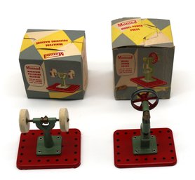 Two Mamod Steam Engine Accessories - Polishing Machine & Power Press - Both Unused With Box