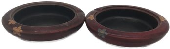 Matched Pair (2) Occuppied Japan Maruni Ashtrays, 3.5' Diam.