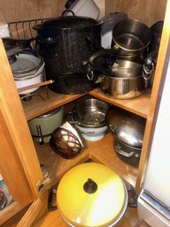 Corner Kitchen Cabinet FULL Of Pots & Pans And More