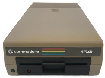 Vintage Commodore Computer 1541 Single Computer Floppy Drive, 7.5' X 14.5' X 3.75'H
