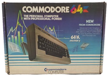 Vintage Commodore 64 Computer System In Original Box