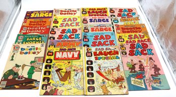 Twenty Comic Books - Beetle Bailey And Sad Sack