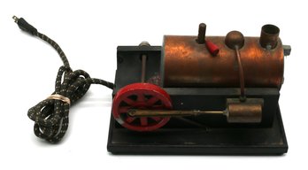 Vintage Toy Steam Engine - Electrically Heated - Unknown Maker