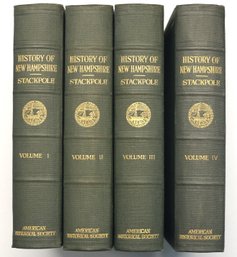 Books - 1916 History Of New Hampshire By Stackpole - Complete Set Of Four Volumes