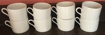 8 Pcs - Everyday White Coffee Mugs
