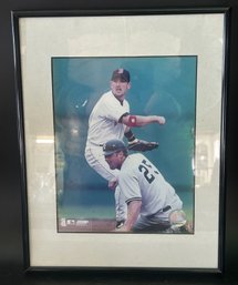 2002 Matted & Framed MLB Official Photo File Wall Art No. DB133848788, 11.25' X 14.5'H, Boston & NY Yankees