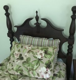 Beautiful Pair Quality Hardwood Twin Beds Headboards With Metal Frame