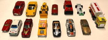 Lot Of Assorted Toy Vehicles - Makes Include Hot Wheels - Majorette - Huskey - Western