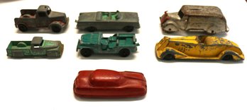 Assorted Vehicle Lot Includes Marx/wyandotte Armored Bank, Tootsitoy, Metal Masters Etc.