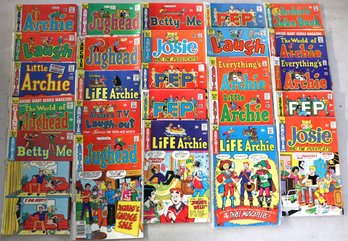 Ninety ( 90 ) Archie Series Comic Books - Most Have A Childs Name Written On The Cover