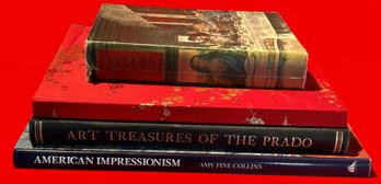 4 Vintage Large Scale Coffee Table Art Books, Largest 10.75' X 14.5', Including First Edition