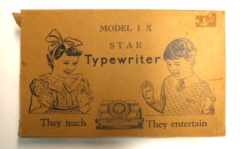 Star Toy Typewriter Model 1 X - In Original Box With Instructions
