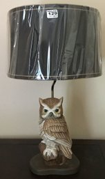 Owl Themed Desk Lamp, 12.5' X 22'H