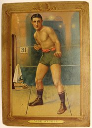 Large Turkey Red Cigarette Card - 1911 - Boxer Abe Attell, 5.75' X 8'H