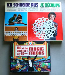 Two Games - German Made Decoupe Paper Kit And 100 Of The Greatest Magic Tricks