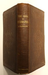 1855 Book: 'Song Of Hiawatha' By Henry Wadsworth Longfellow - First Issue- Second Printing (Nov)