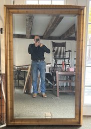 ENORMOUS Pottery Barn Beveled Mirror, Gold HEKMAN, 45' X 69', Can Be Hung Vertical Or Horizontal