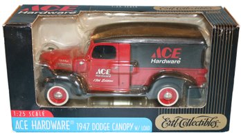 ERTL Ace Hardware 1947 Dodge Canopy Truck  W/Load In Original Packaging