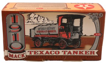 ERTL Texaco 1910 Mack Tanker Truck Bank, In Original Box
