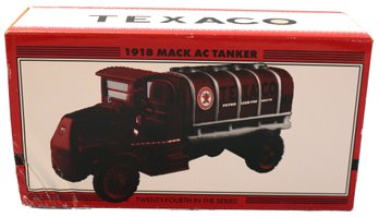 ERTL Texaco 1918 Mack AC Tanker Truck Bank, In Original Box