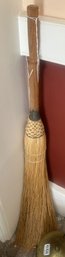 Vintage Hand Woven Fireplace Broom, 29'L