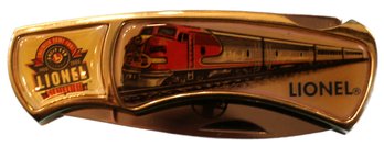 Lionel Train Centennial Collector Knife , In Original Tin Box)