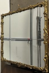 Large Antique Gilded Gesso Mirror, 43.5' X 34'H