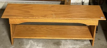 Vintage Farmhouse Style Mudroom Bench With Shoe Shelve, 48' X 13'17'H