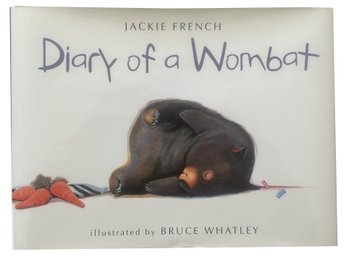 Diary Of A Wombat, By Jackie French, Illustrated By Bruce Whatley, 11.5' X 8.5', With Dust Jacket