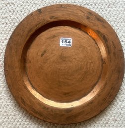 Hammered Copper Platter, 117/8' Diam.