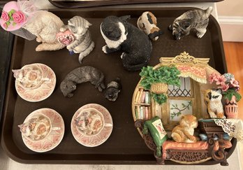 11 Pcs Feline Collection, Resin & Ceramic, All Things Cat