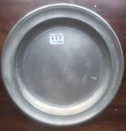 Vintage Colonial Casting Co. (CCC) Pewter Plate, 10.5' Diam.