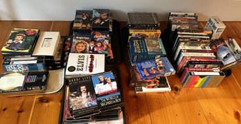 HUGE Collection Of Vintage VHS & DVD Movies, Great Collection