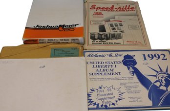 Lot Of Older Stamp Collecting Books, 1972-73 Scotts Catalog And Varied Album Update Pages And Supplies