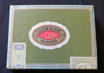 Sealed Box Of 25 Cigars Made In Havana Cuba 'J. Cana - Habana' - Dated 1978