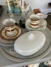 14 Pcs Totally Unrelated Porcelain Table Top Items