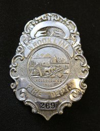 Brookline MA Fire Department Badge