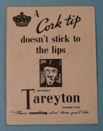 Vintage Tareyton Cigarette Advertising Cards