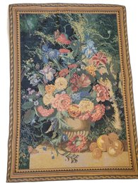 Hanging Tapestry -  Lined  - Floral Motif With Frame Edge