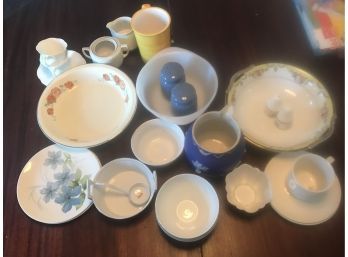 Lot Of Table Top Porcelain And Glass Items