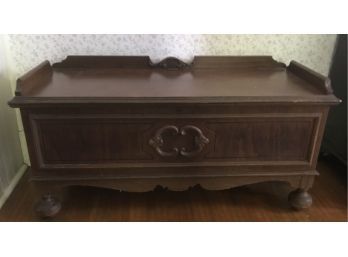 Cedar Lined End Of Bed Chest With Raised Apron