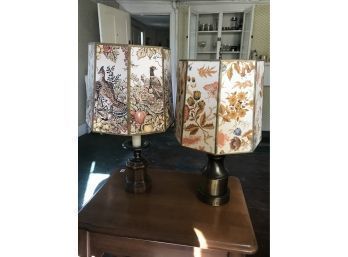 Pair Similar Mid-Century Style Lamps