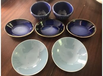 7 Pcs Blue Tablewares