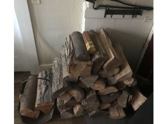Fireplace Tools And Seasoned Firewood