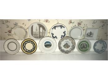 11 Various Small Geometric Design Porcelain Chip Plates