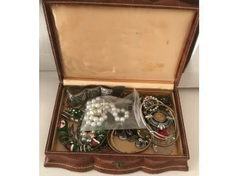 Small Jewelry Box & Costume Jewelry