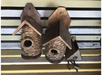 Collection Of Three Bird Houses